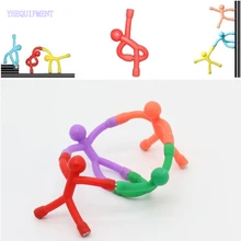 10 or 8 PCS Fun mini Novelty action Figure magic Magnetic Sticker Bendable Magnet funny Office Toys for children gift birthday