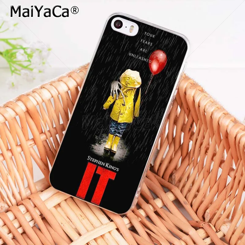 MaiYaCa Стивен Кинг это Pennywise клоун ужас чехол для телефона для iPhone 8 7 6 6S Plus X XS MAX XR 5 5S SE 11 11pro max чехол