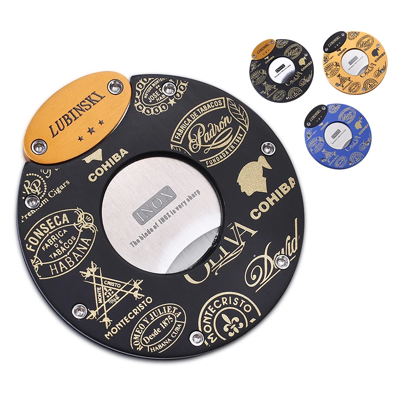 

LUBINSKI Pretty Gadget Round Staineless Steel Guillotine Shape Cigar Cutters