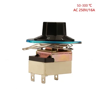 

50-300 Degrees NC Capillary Thermostat 3pin Pinkage Temperature Control Switch Knob Oven Thermostat Adjustable