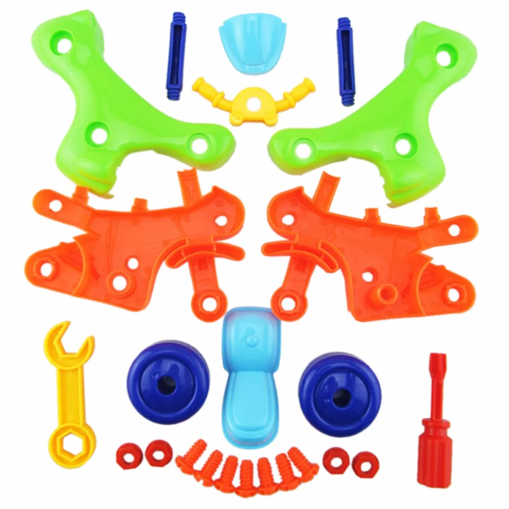 Disassembling Motorcycle Building Blocks Children Assembled Model Tool