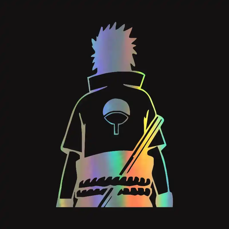 car window sticker 109cm171cm naruto sasuke uchiha