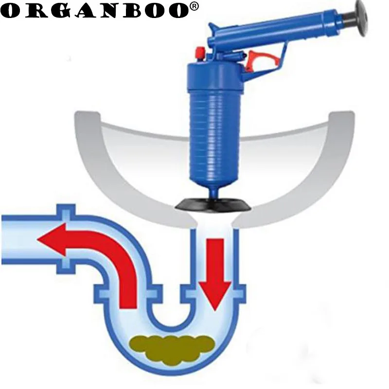 

1PC Home High Pressure Air Drain Blaster Pump Plunger Sink Pipe Clog Remover Toilets Bathroom Kitchen Cleaner Kit Drop Shipping