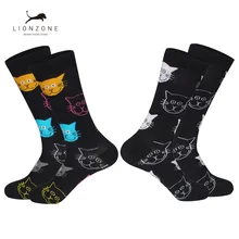 Мужские и женские счастливые носки смешные с мультяшными животными бомба дизайн 2 пар/лот свадебный подарок чесаный хлопок платье нейтральные носки Eur36-43