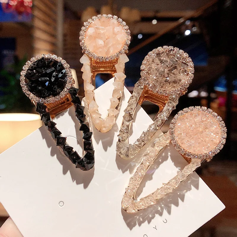 

Exquisite Crystal Hairpins For Woman Girls Vintage Barrettes Hair Clips Femme Ornament Hair Accessories Tiara Headwear