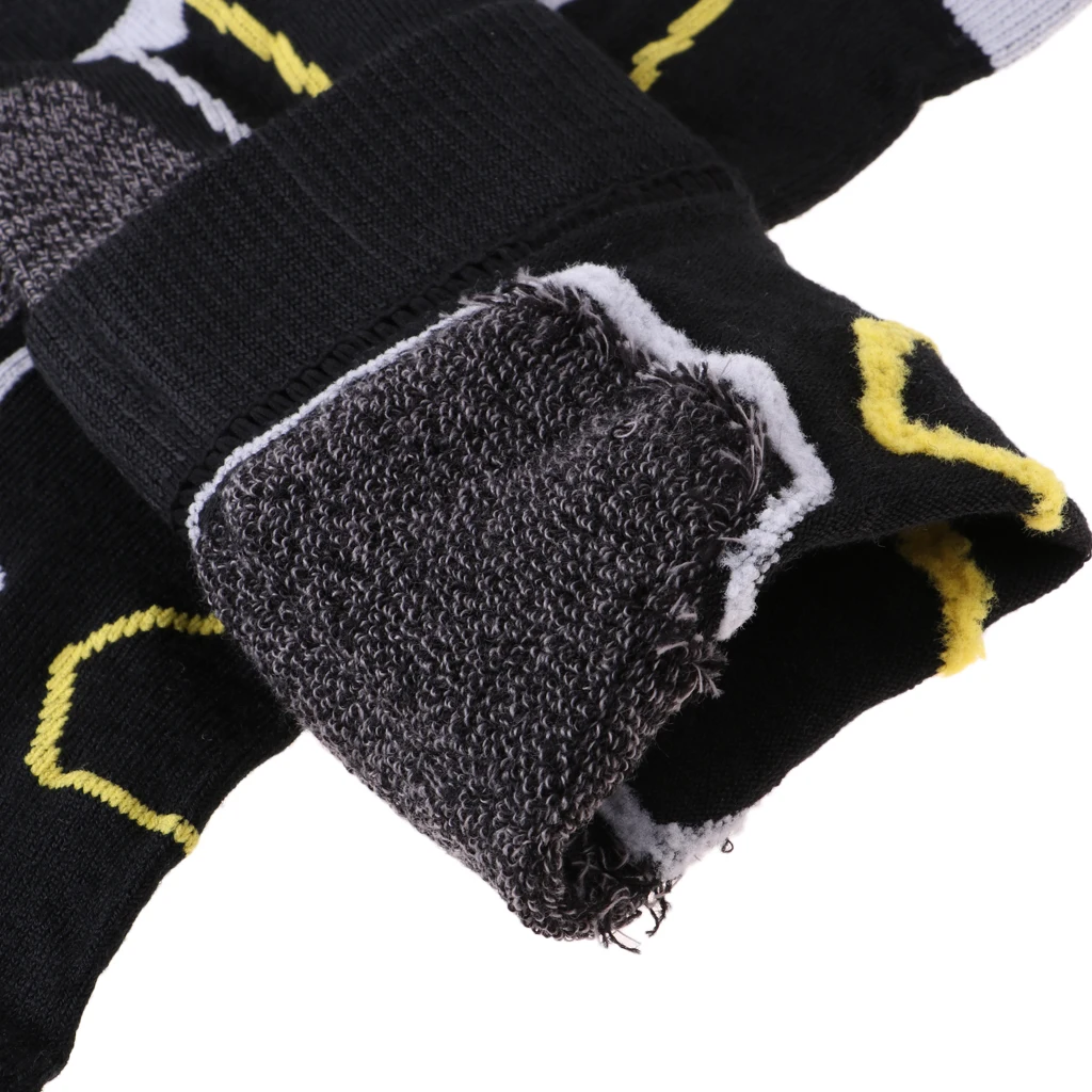 Men Ski Socks Warm Winter Sports Snowboard Knee-high Long Socks Size 39-42/43-46