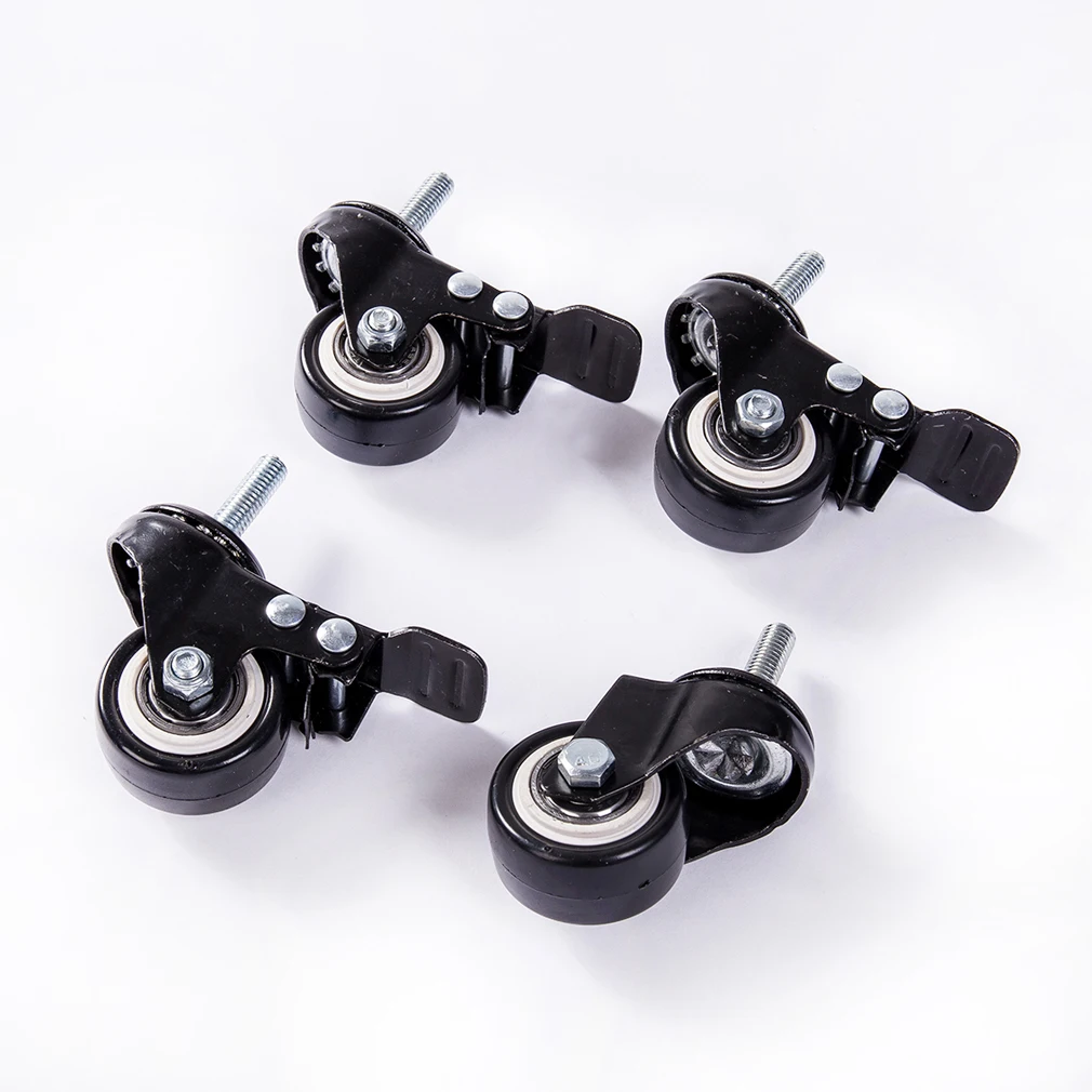 1.5/" Heavy Duty Swivel Castor Wheels Trolley Furniture Caster Rubber Base