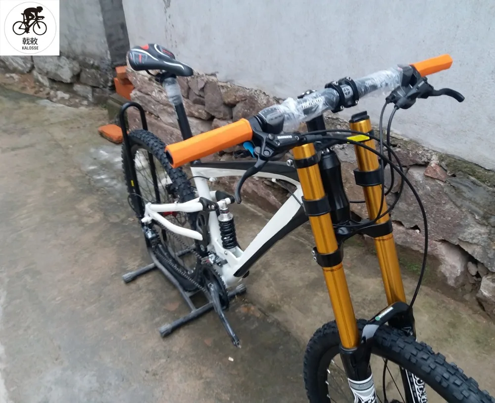 Top Kalosse  full suspension bicycle  30  speed Hydraulic brakes   M610   mountain bicycle Downhill DH mountain bike 26*2.35inch 10