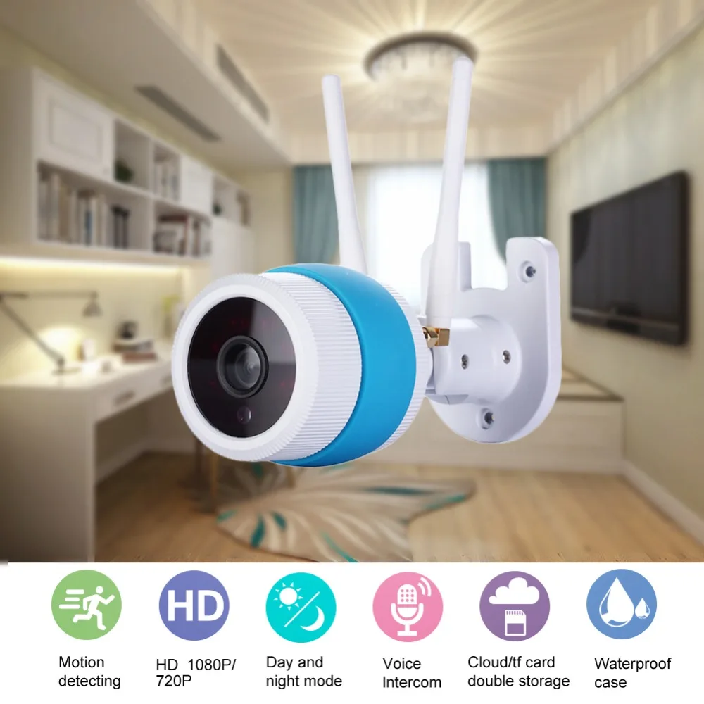 

Outdoor Waterproof Wifi Camera 720P CCTV Security Surveillance Wireless IP Camera AP Mode Baby Monitor Two Way Intercom IR
