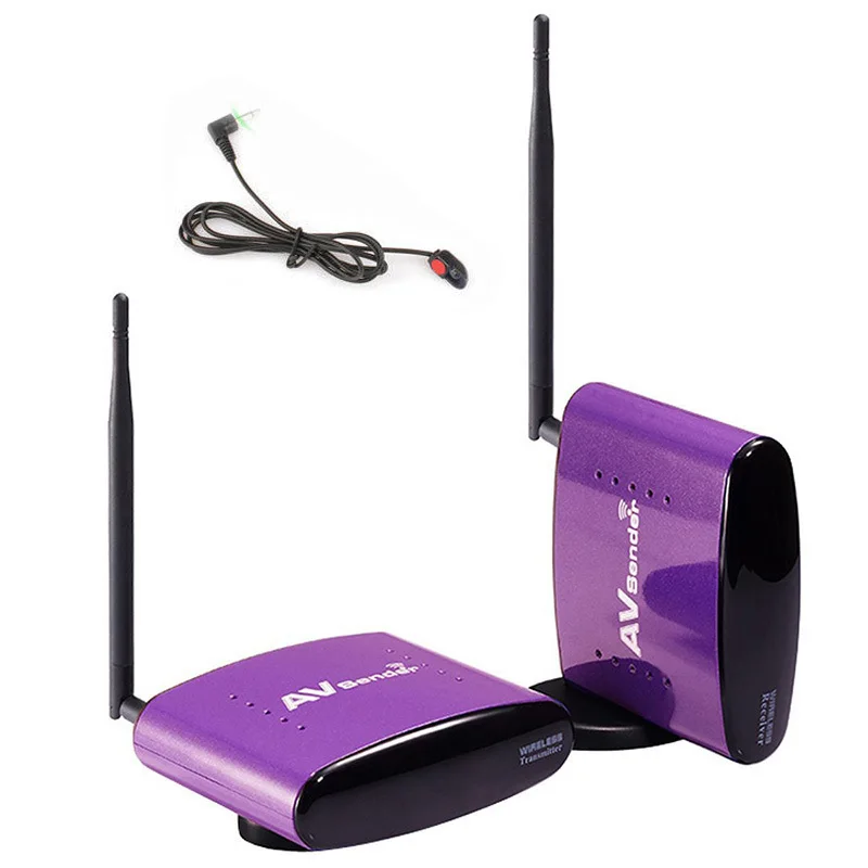 

HBUDS 5.8GHz 300m Wireless AV Sender TV Audio Video Transmitter Receiver With IR Remote PAT-550 Purple