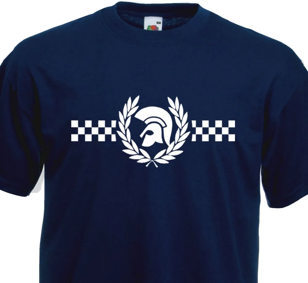 

Hot Sale Fashion T-SHIRT casque TROJAN lauriers Rocksteady Ska Studio One Rude Boy Skinhead 60's Plus Size Casual Clothing
