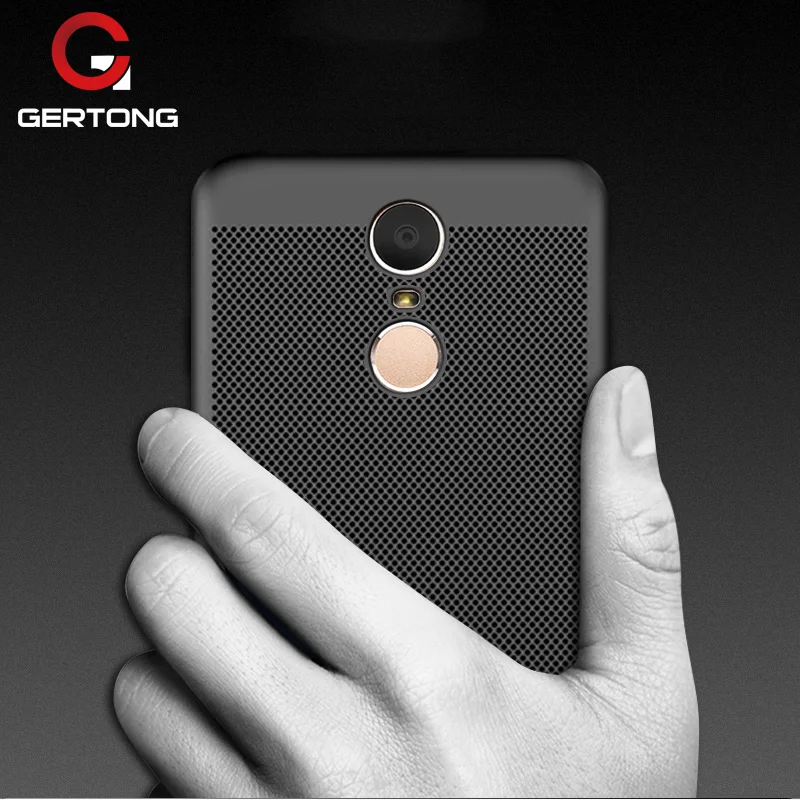 

GerTong Matte Phone Case For Lenovo K8 Plus K6 K5 Note Case Ultra Slim Plain Grid Heat Dissipation 360 Protective Cover Shell
