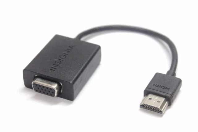  Insignia HDMI-to-VGA Adapter, Model: NS-PG95503, Black