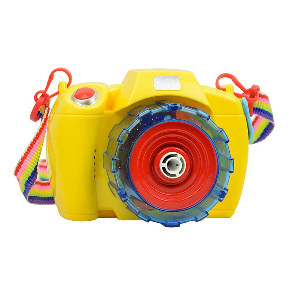 

1pc Kids Machine Electric Camera Shaped Handy Bubble Blowing Show Bubbles Toys Light And Music Bubble Maker Kids Outdoor Fun