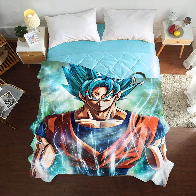 

Summer Cool Tencel Single quilt cover Dragon Ball Z bedding set Air conditioner quilt cover Silky and comfortable Duvet Covers