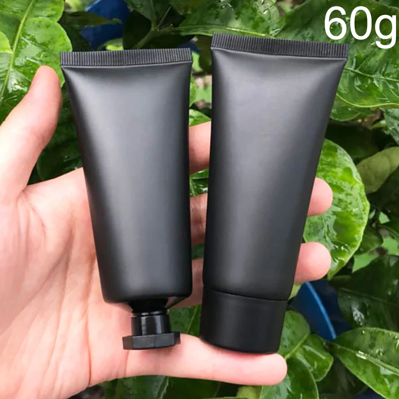 60ml Frost Black Plastic Cream Squeeze Bottle 60g Cosmetic Facial
