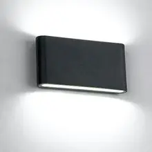 Открытый Водонепроницаемый настенный светильник IP65 6 Вт/12 Вт светодиодный настенный светильник для помещений украшения Спальня рядом настенный светильник для сада и коридора освещение