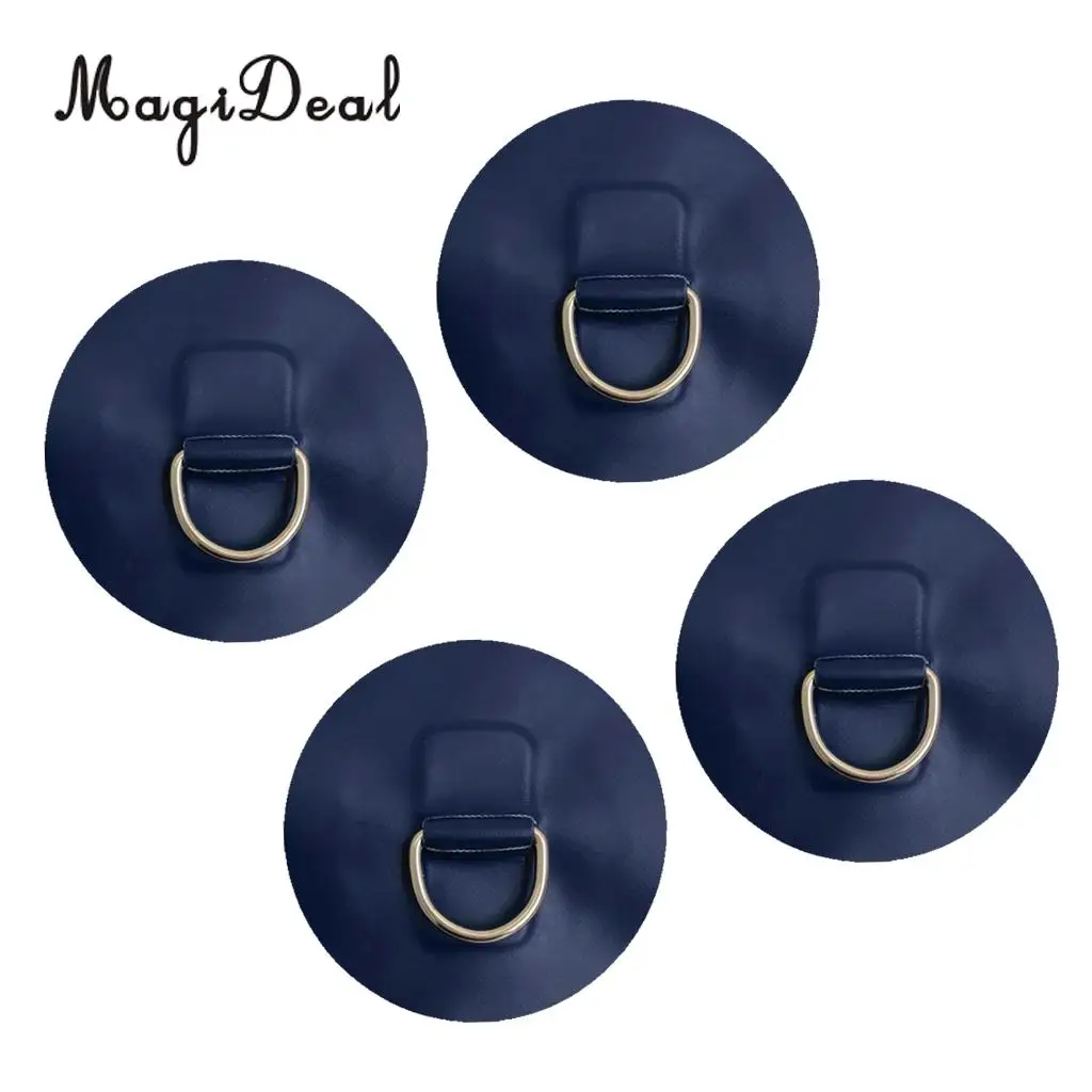 4 Pieces D-ring Pad Patch for Inflatable Boat Raft PVC Raft / Dinghy / Kayak / Canoe / SUP / Surfboard Colorful Accessories