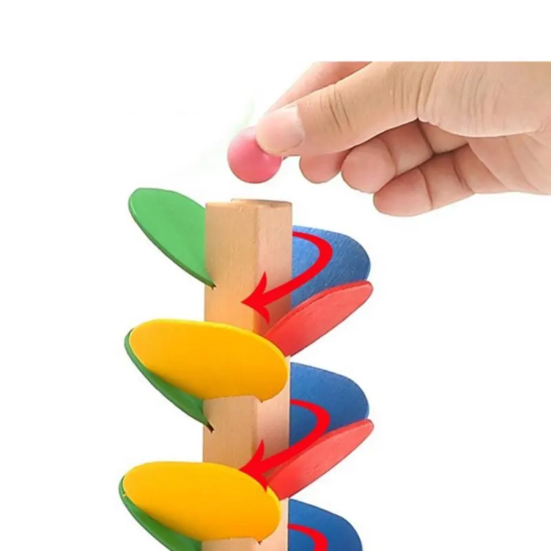 

Baby Kids Children Early Educational Blocks Wooden Tree Marble Ball Run Track Game Intelligence Smart Baby Toys For Kids
