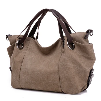 

High Quality Canvas Shoulder Messenger Bags for women 2019 Handbags Fashion Hobo Crossbody Bag Casual Canvas Totes bolso mujer