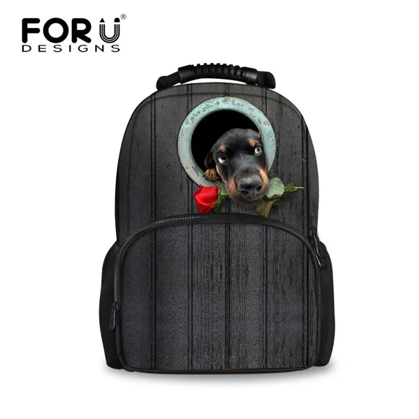 C0171A FORUDESIGNS/3D Роза собака женский рюкзак на плечо для женщин сумка с животными детская школьная сумка рюкзак Mochila Infantil - Цвет: C0171A