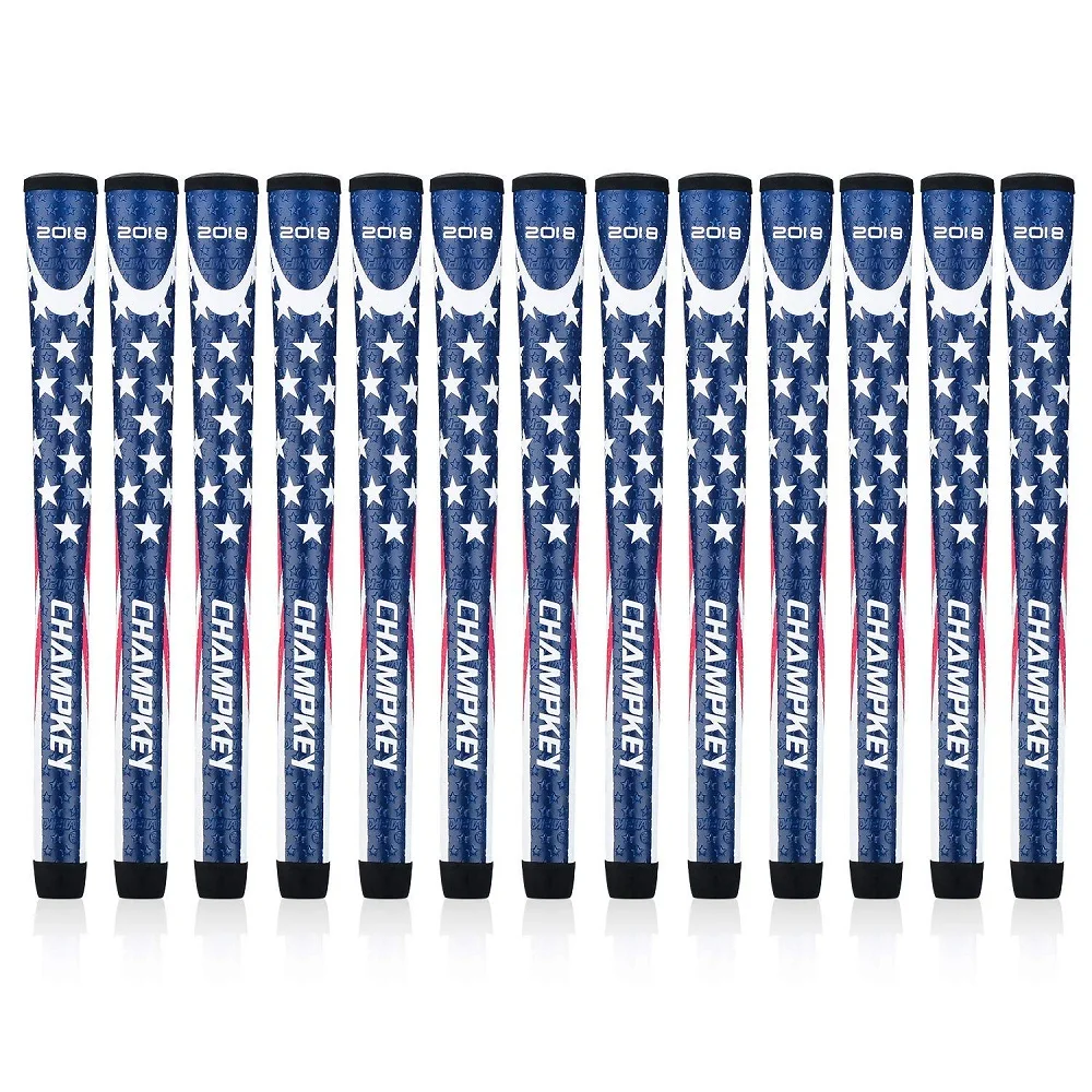 جديد Champkey 13 قطعة USA رايدر كأس نادي الغولف قبضة ثلاثة حجم القياسية متوسطة الحجم و كبيرة الحجم مقابض لعبة الغولف