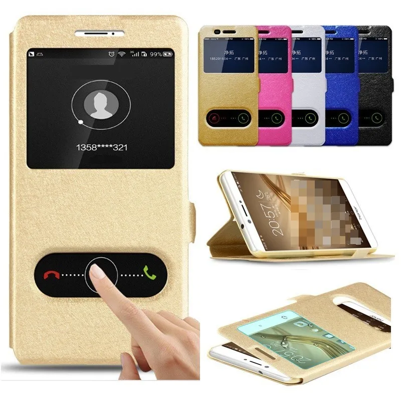 

For Honor 8s Case Flip Quick Answer Cover Dual Window View Leather Phone Cases For Huawei Honor 8s Kse-lx9 8 S Honor8s Capas