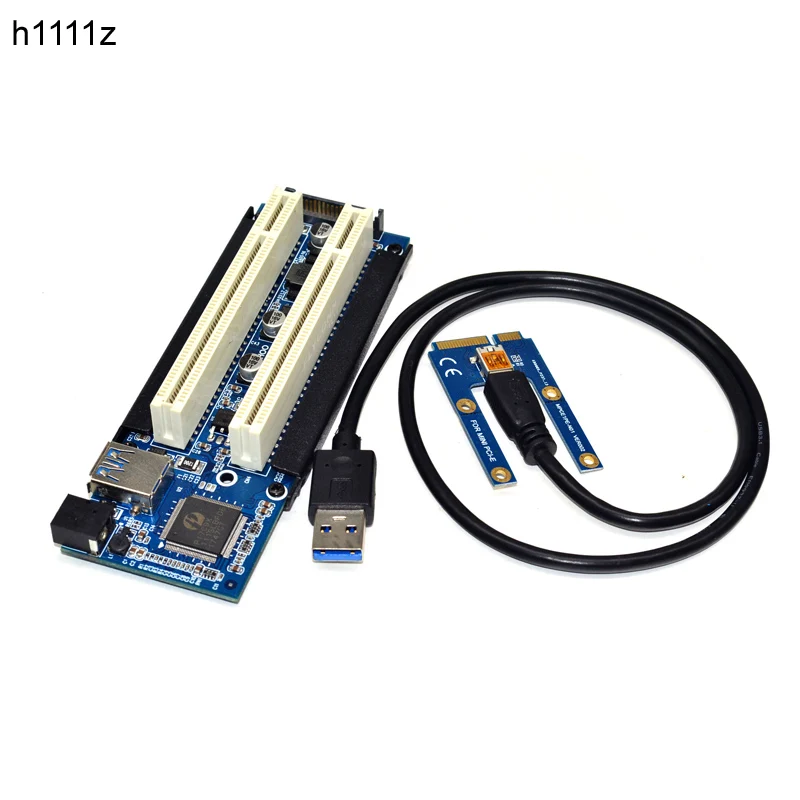 Новинка MINI PCI e к двойному адаптеру mini PCIE Riser слоту для карты захвата Золотая