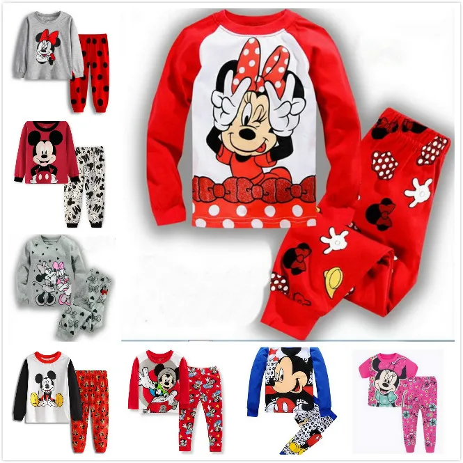 

A%A-06 Design Cute Girls Pajamas Children Long Sleeve Casual Clothes Set Bodysuit Kids Cartoon Sleepwear Boys Homewear Nightwear