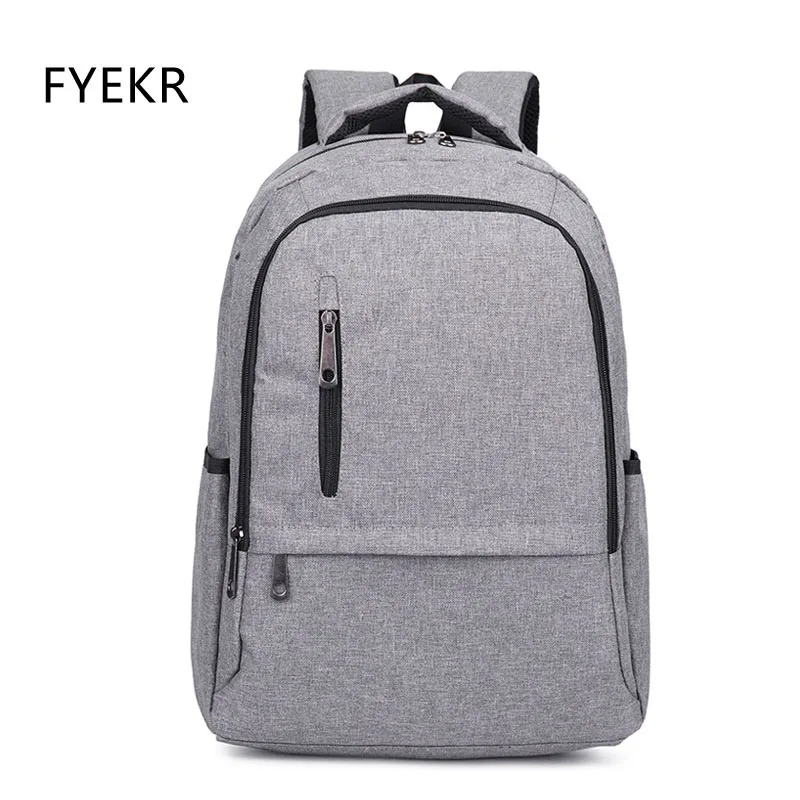 

Women Solid Canvas Backpack 15.6 inch Large Laptop Knapsack Preppy Style Male Travel School Backpack For Teenagers Girls Bookbag