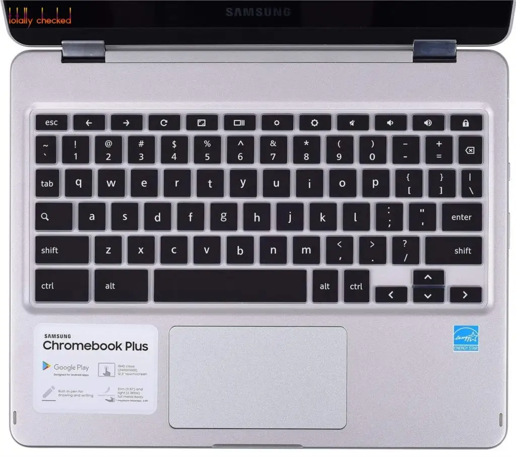 Клавиатура для ноутбука, чехол для samsung Chromebook Plus/Chromebook Pro XE513C24, 12,3 дюймов, Chromebook Plus, XE513C24 - Цвет: black