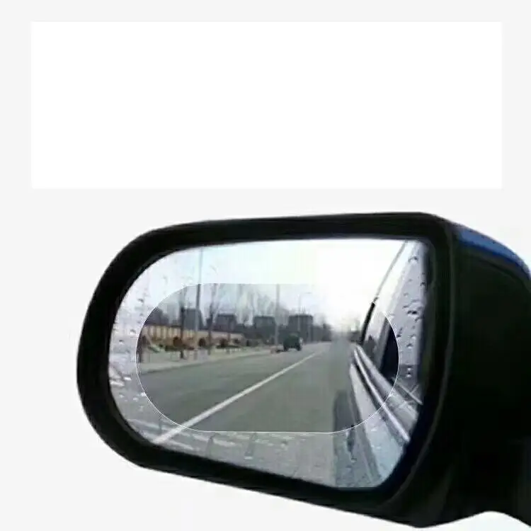

Anti fog film Rainproof film Car rearview mirror rain film Round oval car foil sticker transparent film