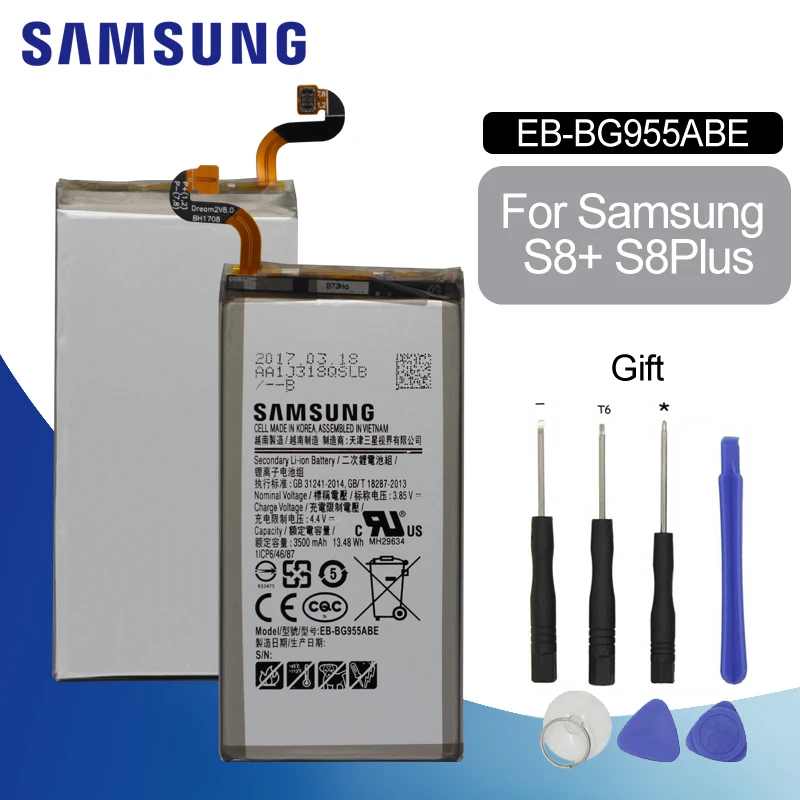 Оригинальный аккумулятор для SAMSUNG G955 EB BG955ABA 3500 мАч Samsung Galaxy S8 Plus G9550