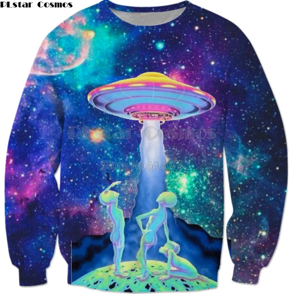 PLstar Cosmos 2018 New Fashion Sweatshirt Alien Abduction Funny 3D Print Crewneck Sweatshirt Mens Women Casual Pullovers PLstar Cosmos 2018 New Fashion Sweatshirt Alien Abduction Funny 3D Print Crewneck Sweatshirt Mens Women Casual Pullovers