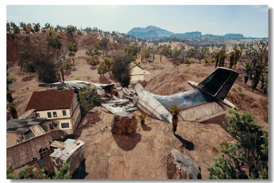  Custom Canvas Wall Decoration Battlegrounds Poster Player Unknown's Battlegrounds Wall Paper PUBG M