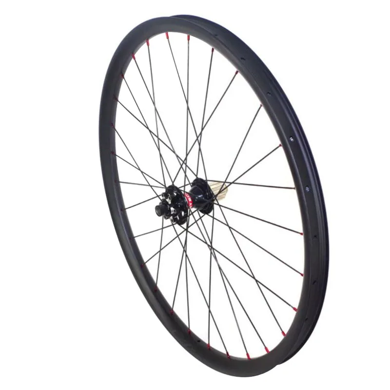 Карбоновое колесо 27," 38x28 с прямыми закраинами Асимметричная MTB колесо для горного велосипеда с Новатек D791SB D792SB D411SB D412SB DT350 DT240
