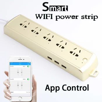 

Home appliance Smart power Strip Wifi socket Timer Remote Control Universal socket easy&safe clever switch