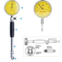 Внутренний диаметр циферблата диаметр отверстия 18-35 мм 0,01 мм циферблат индикатор микрометр цилиндр внутреннее отверстие измерения, двигатель Gage