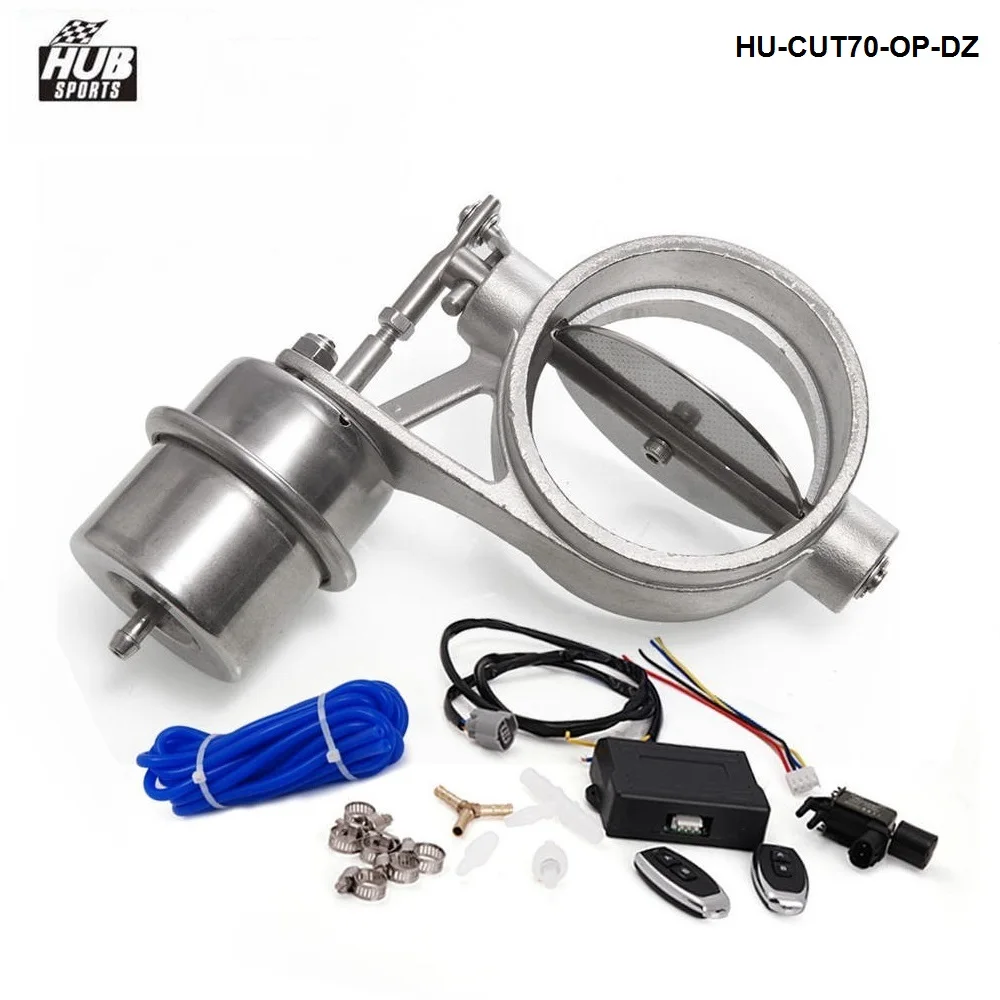 70mm Open style Vacuum Exhaust Cutout Valve with Wireless Remote