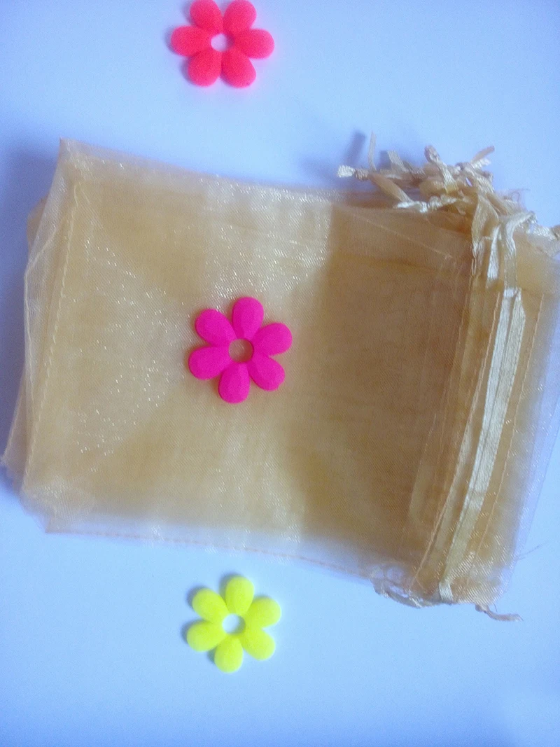 US $244.36 2000pcs 2030cm Gold Organza Gift Bag Jewelry Packaging Display Bags Drawstring Pouch For Braceletsnecklacewed Yarn Bag