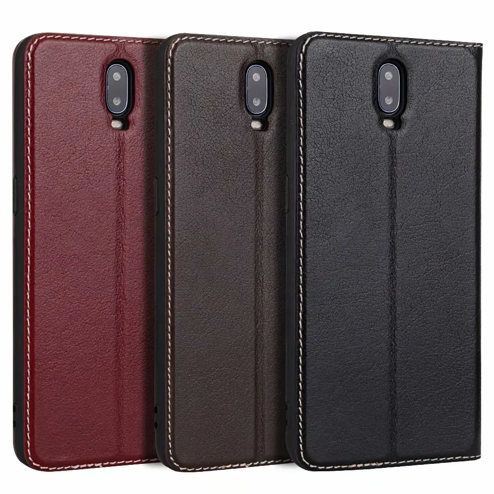 2018 Hot Sale Genuine Leather Flip Case With Card Holder For OPPO R17 (6.4') Phone Case For OPPO ...