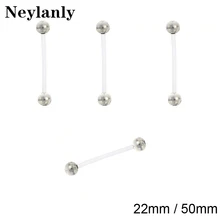 10 pçs ptfe bio flex 14g umbigo piercing anel de barriga grávida claro gravidez anel de barriga piercings botão de barriga moda feminina b0012