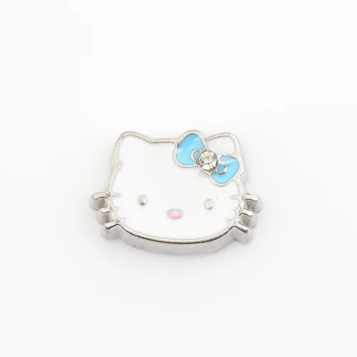 

Blue Hello Kitty, Floating charms,Fit floating charm lockets, FC0072