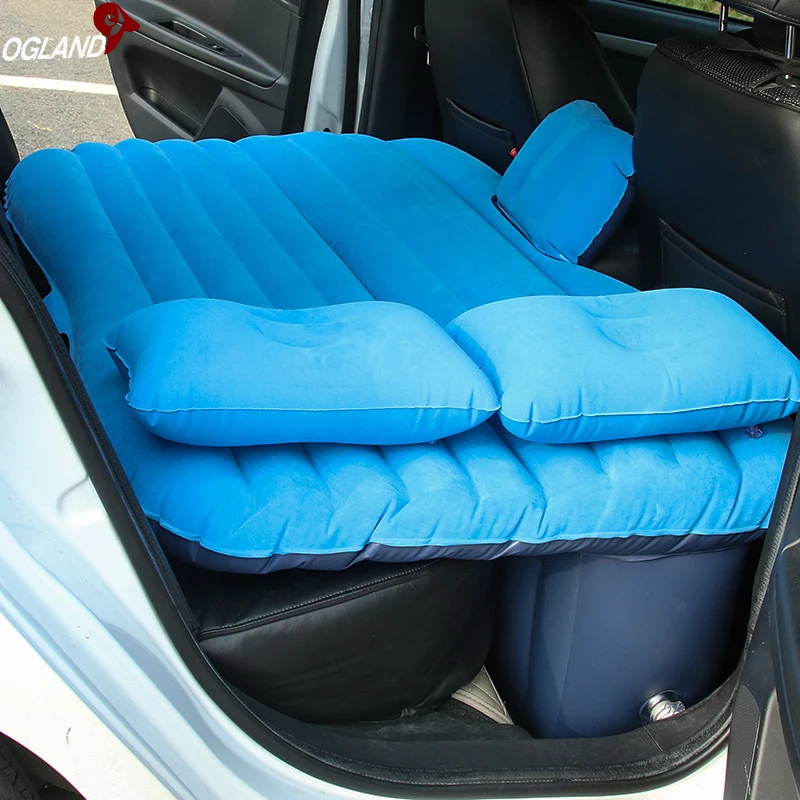 OGLAND colchón hinchable coche de viaje cama Universal para asiento Multi funcional sofá almohada al aire libre Camping Mat cojín