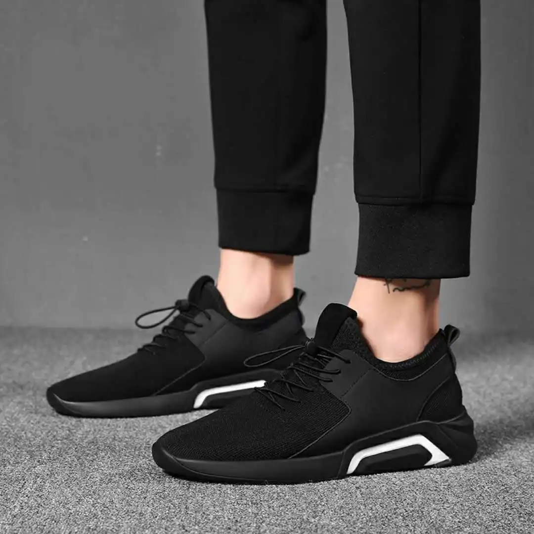 

Spring Autumn Men Casual Shoes Hot Sale Fashion Sneakers Lace-up Vulcanized Shoes Comfort Black Men Shoes Plus Size Footwear