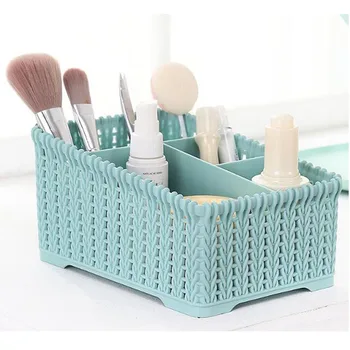 

Makeup Organizer Box Cosmetic Make Up Brush Storage Case Home Office Bathroom Organizer Storage Box for Desktop Sundries