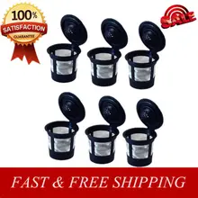 6 шт. фильтры для кофе многоразовые инструменты