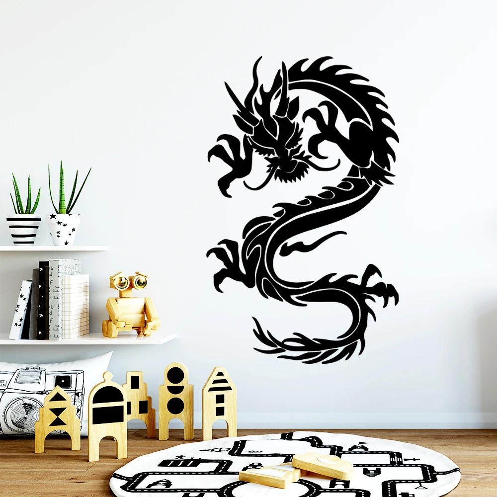 

Free Shipping Dragon Home Decor Decorative Wall Sticker For Kids Room Wall Decoration Murals Living Room Creative Vinyl naklejki
