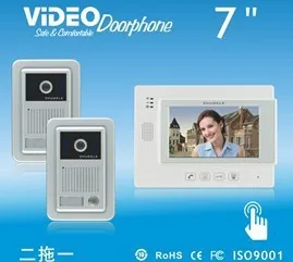ZHUDELE International качество 7 &quotцветной видео телефон двери 700TVLine HD IR Водонепроницаемая