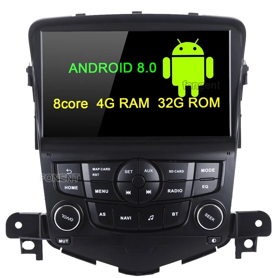 

Fongent 8" Android 8.0 Car GPS Radio Player for Chevrolet Cruze 2008-2011 with Octa Core 4GB+32GB Auto Stereo Navi Multimedia